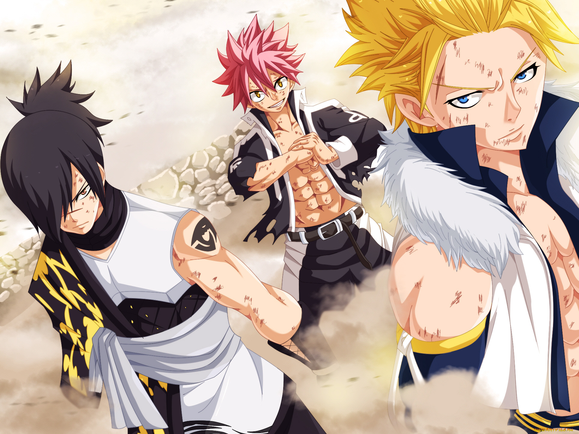 , fairy tail, , , , sting, eucliffe, rogue, cheney, natsu, dragneel, 